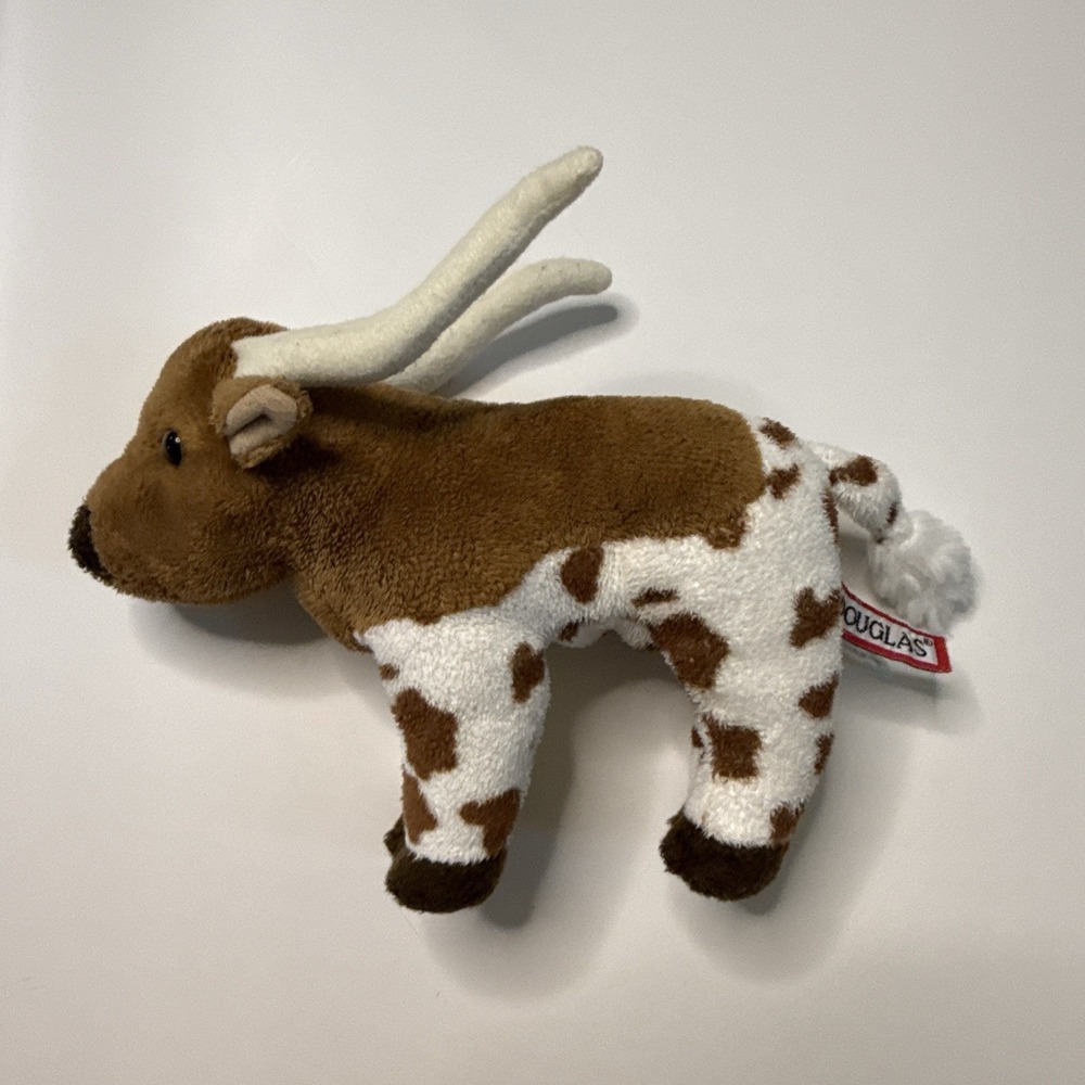 Douglas Cuddle Toys Zeb The Little Plush Longhorn 8 Inch
